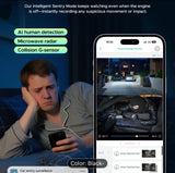 * Dash Cam* ki gen koneksyon *LTE*, sa vle di li ka itilize rezo mobil (tankou 4G) pou li voye videyo sou entènèt oswa sou telefòn ou.