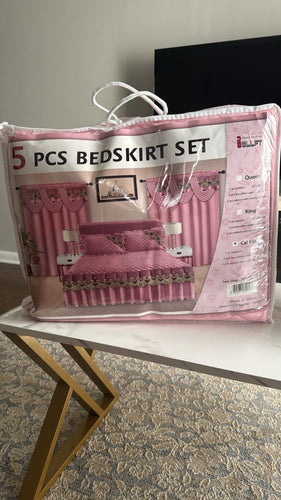 🛏️ 5 PCS Bedskirt Set – Elegant Home Collection